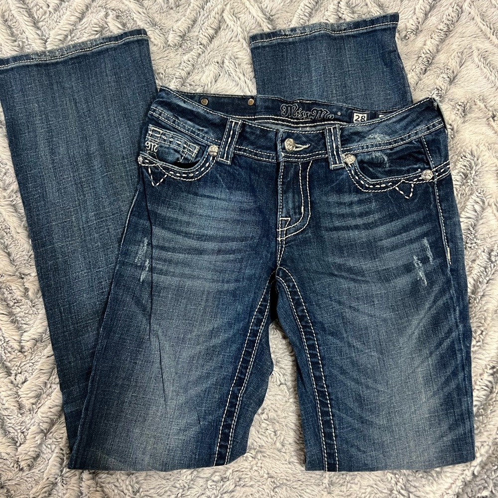 Miss Me Boot Cut Jeans Dark Wash size 28